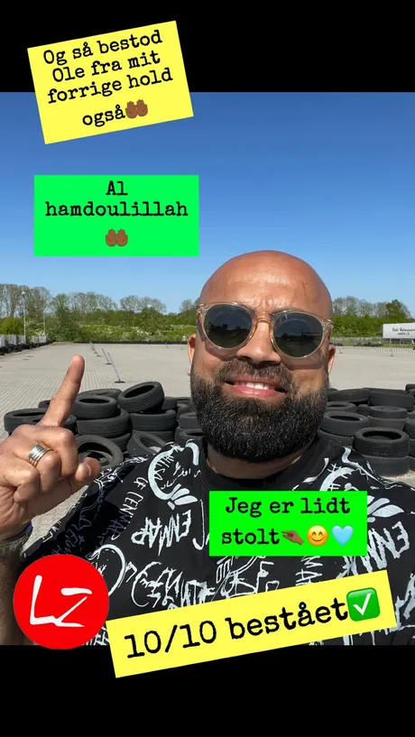 MC-elev har bestået køreprøven hos LZ Køreskole